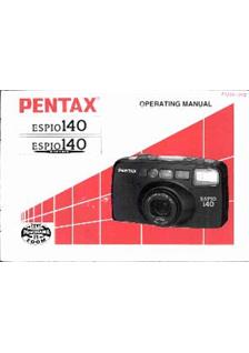 Pentax Espio 140 manual. Camera Instructions.